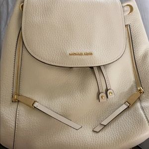 Michael Kors “Viv” Large Leather Backpack